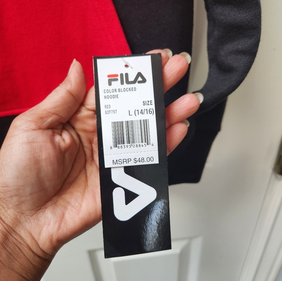 Fila Hoodie. Unisex NWT - Picture 5 of 5
